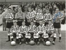 Football Autographed Newcastle United 8 X 6 Photos Col & B/W, A Lot Of 7 Signed Photos Of Players