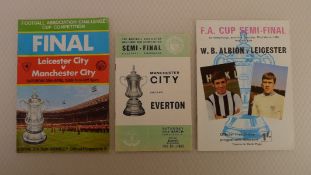 FA Cup football programmes F 25 FA Cup 1969 1 x Final and 2 x Semi Final football programmes