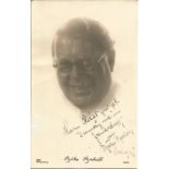 Casablanca actor Szoke Szakall, played Cuddles signed 6x4 sepia photo.