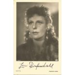 Leni Riefenstahl signed 6x4 sepia photo. Good condition. All autographs come with a Certificate of