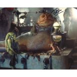 Star Wars 8x10 photo from Return of the Jedi, signed by John Coppinger, the puppeteer who gave