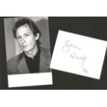 Bill Nighy signature piece, with unsigned 6x4 black and white photo. Good condition. All