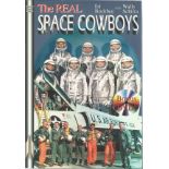 Wally Schirra and Ed Buckbee signed The Real Space Cowboys softback book. Signed on inside title