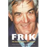 Frik du Preez signed softback book. Signed on inside title page. Dedicated. Good condition. All