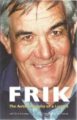 Frik du Preez signed softback book. Signed on inside title page. Dedicated. Good condition. All