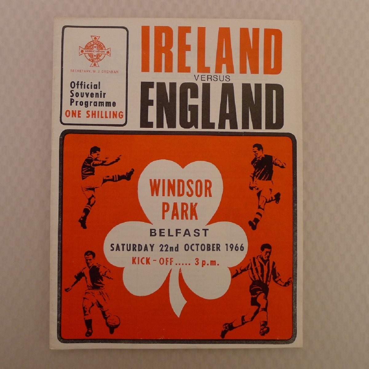 International Football Programmes. 3 x Northern Ireland v England 1950s/60s International Football - Image 4 of 5