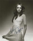 Twiggy signed 10x8 black and white photo. Good condition. All autographs come with a Certificate
