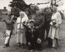 Dads Army 8x10 comedy photo signed by actors Frank Williams and Ian Lavender who played Private Pike
