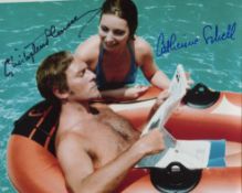 Return of the Pink Panther 8x10 movie photo signed by Christopher Plummer and Catherine Schell. Good