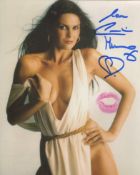 007 Bond girl. The Spy Who Loved Me actress Caroline Munro signed 8x10 photo in sexy pose, she has