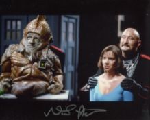 Doctor Who 8x10 inch photo scene signed by actor Nabil Shaban who played 'Sil'. Good condition.