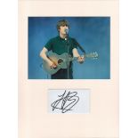 Jake Bugg signature piece in autograph presentation. Mounted with photograph to approx. 16 x 12