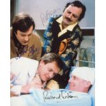 Only When I Laugh comedy series CAST SIGNED 8x10 photo signed by Richard Wilson, Peter Bowles and