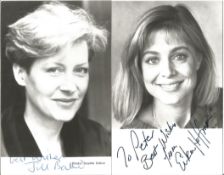 Only Fools & Horses' two signed photos, both approx. 6" by 4". Jill Baker, who played Del Boy's ex
