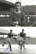 Football Autographed Cardiff City 8 X 6 Photos B/W, Depicting Superb Images Showing Inside Forward