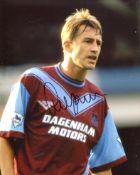 West Ham United striker Lee Chapman signed 8x10 photo. Good condition. All autographs come with a
