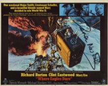 Where Eagles Dare. 8x10 photo from the British war movie Where Eagles Dare signed by actor Derren