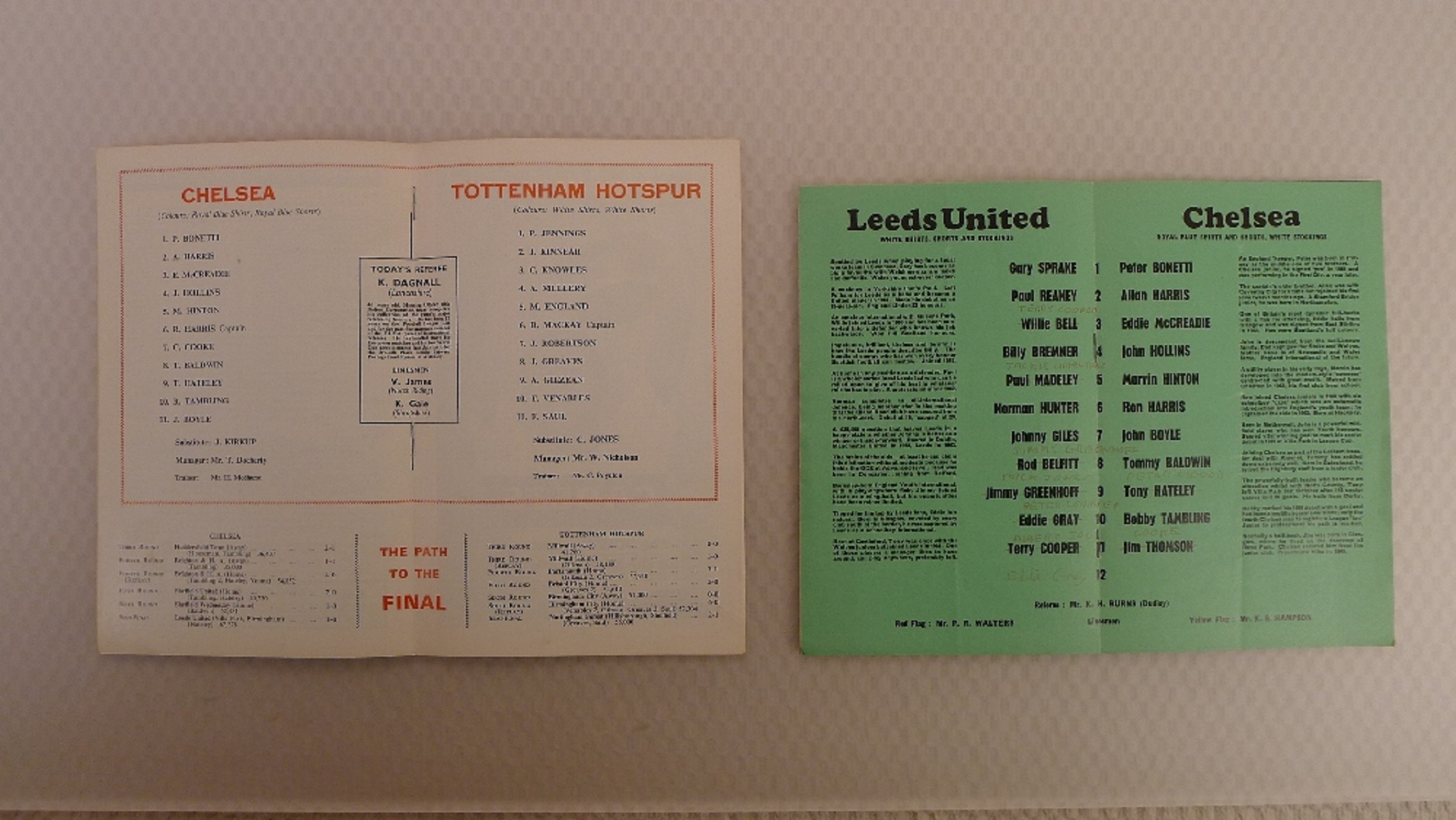 FA Cup football programmes 1967 1 x Final and 1 x Semi Final football programmes comprising Final - Image 2 of 3