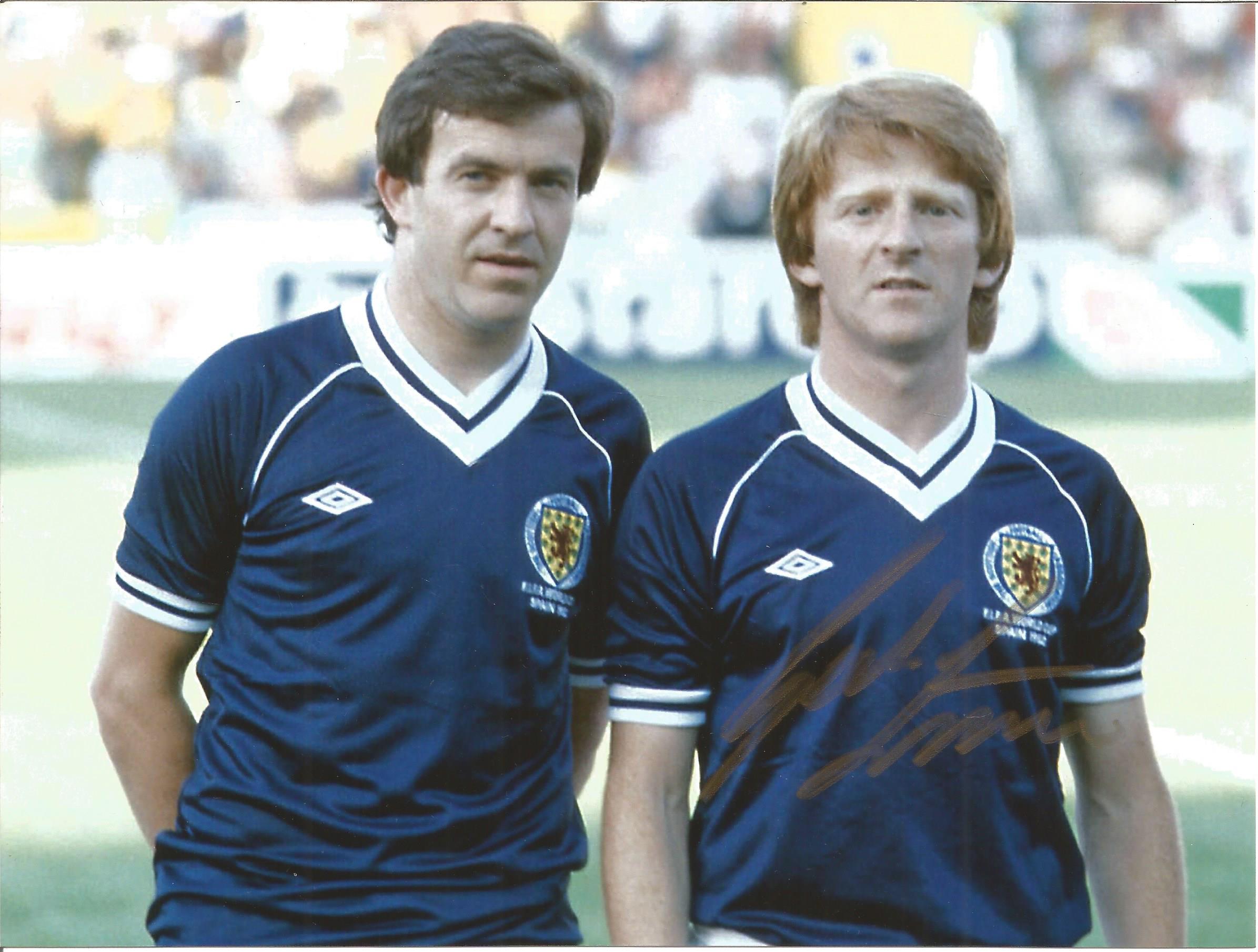 Football Autographed Scotland 8 X 6 Photos Col, Depicting Former International Gordon Strachan, - Image 2 of 4