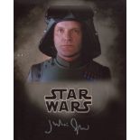 Star Wars 8x10 scene photo signed by actor Julian Glover (General Veers). Good condition. All