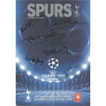 Multi signed Spurs matchday programme dated 29/9/2010. Signed on front cover by Paul Allen, Martin