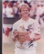 Stefan Edberg signed 10 x 8 inch photo . Good condition. All autographs come with a Certificate of