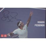 Roger Federer. P/C sized promo card. Good condition. All autographs come with a Certificate of