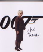 James Bond Dame Judi Dench signed 10 x 8 inch photo . Good condition. All autographs come with a