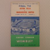 Vintage football programme. FA Cup Final 1957 - Aston Villa v Manchester United May 4th, 1957, at
