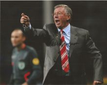 Alex Ferguson signed 10x8 colour photo on the side line. Good condition. All autographs come with
