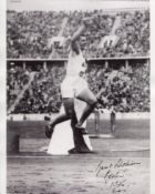 1936 Berlin Olympics 8x10 photo signed by long jumper Basil Dickinson who participated in the Berlin