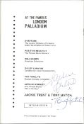 Jackie Trent & Tony Hatch (1946 2015) Singer Songwriters Vintage 1969 London Palladium Programme