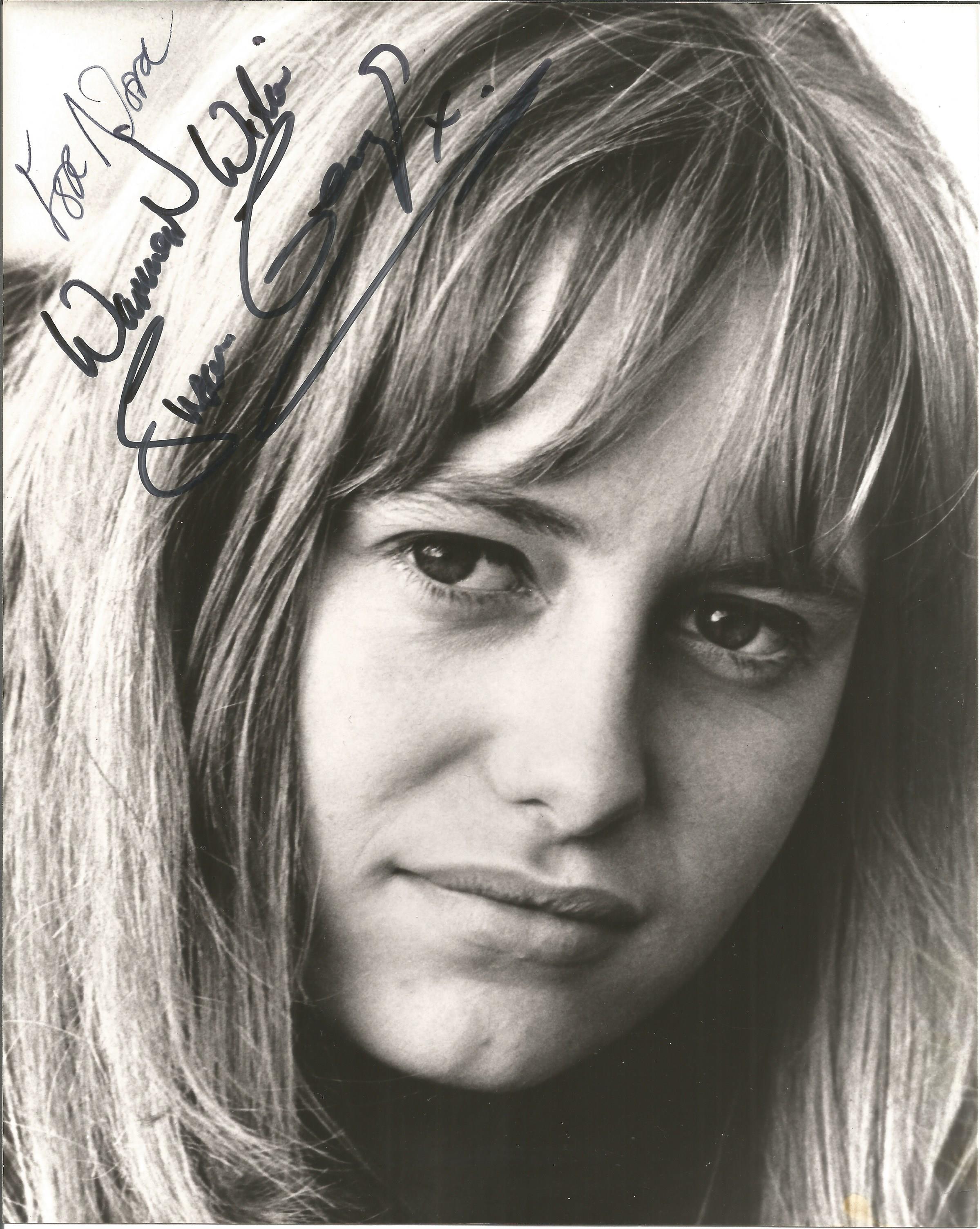 Billy Whitelaw, Julie Christie, Susan George, Nyree Dawn Porter. 4 signed photos. Good condition.
