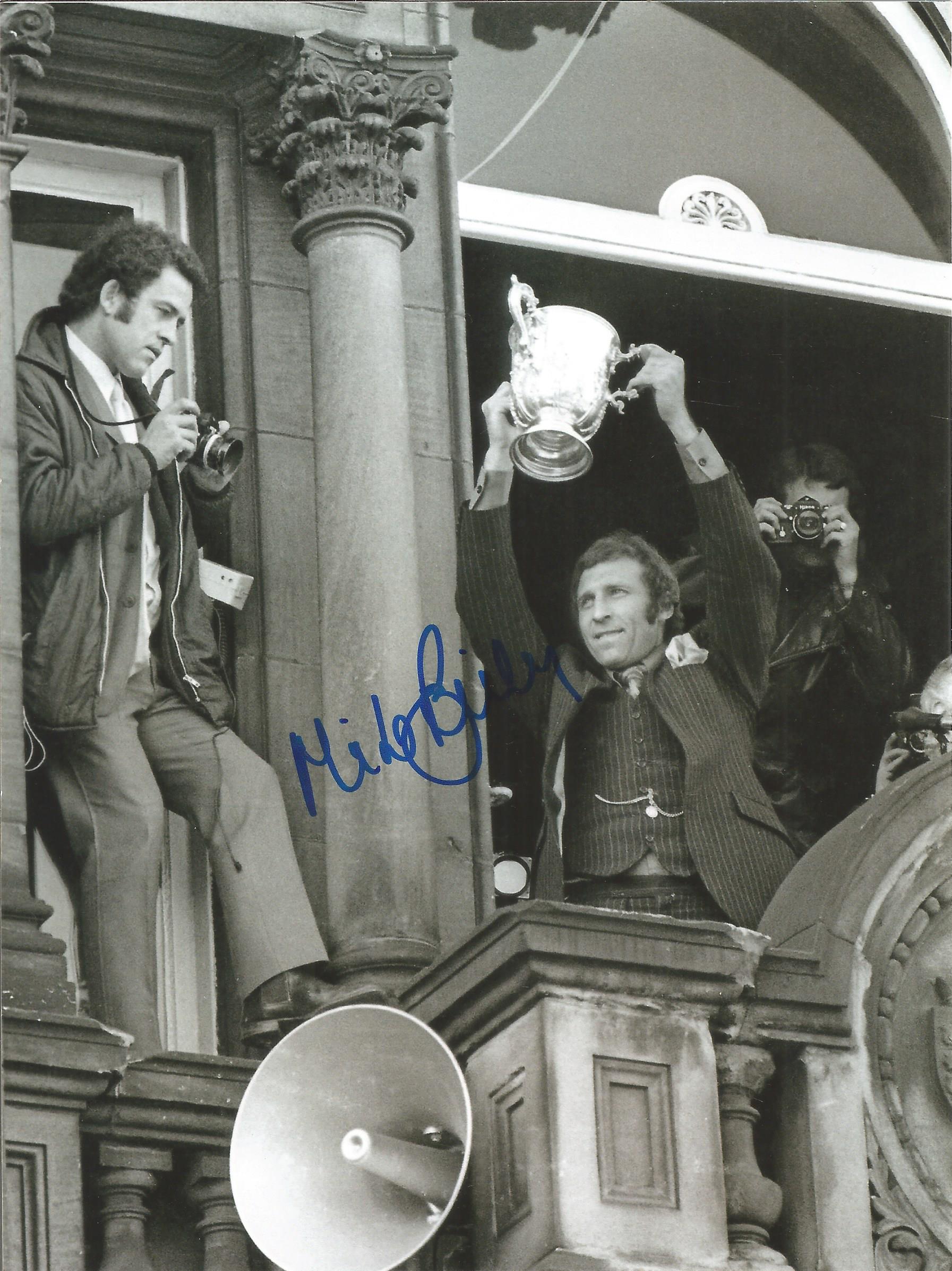 Football Autographed Wolves 8 X 6 Photos Col & B/W, Depicting Former Midfielder And Captain Mike - Image 2 of 3