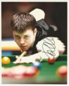 John Higgins Signed Snooker 1995 Press 8x10 Photo. Good condition. All autographs come with a