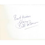 Bill Paterson signed album page. Good condition. All autographs come with a Certificate of