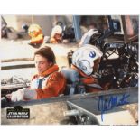 Star Wars 8x10 photo from Return of the Jedi, signed by B Wing pilot John Morton, rare signature.