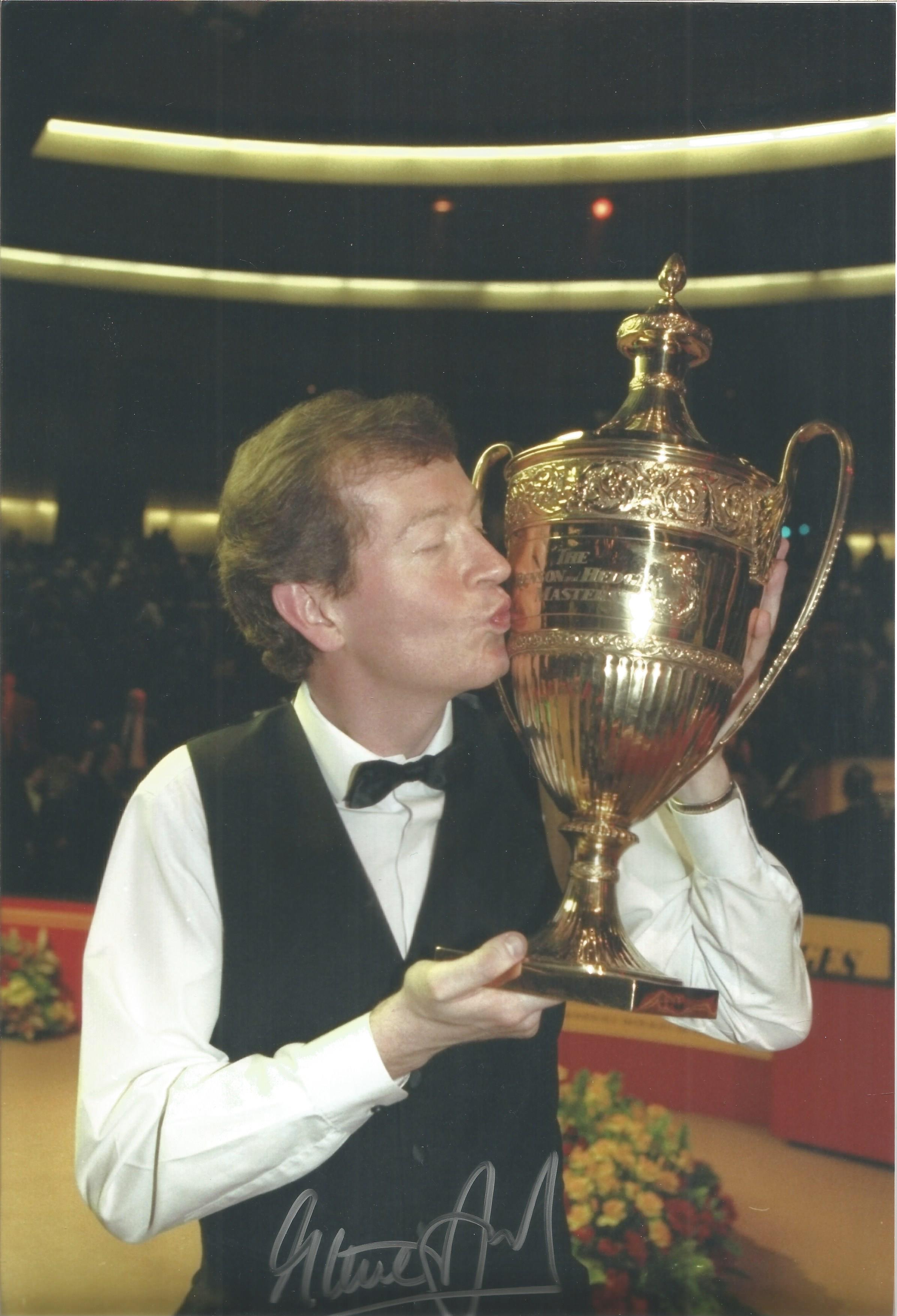 Steve Davis Signed Snooker 8x12 Photo. Good condition. All autographs come with a Certificate of