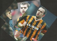 Hull City signed collection from 2000's. Over 30 photos some duplicates. Some of names included