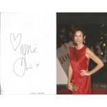 Minnie Driver signed large album page. Good condition. All autographs come with a Certificate of