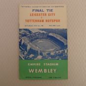FA Cup football programme Final 1961 - Leicester City v Tottenham Hotspur May 6th, 1961, at