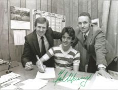 Football Autographed Celtic 8 X 6 Photos B/W, Depicting New Signing Frank Mcgarvey At Different