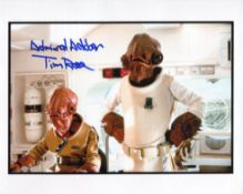 Star Wars Admiral Ackbar 8x10 photo signed by actor Tim Rose. Good condition. All autographs come