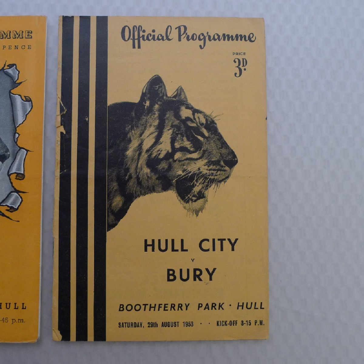 Vintage Football Programmes. 3 x Hull City 1953 football programmes comprising v Gateshead Jan 31st, - Image 3 of 4