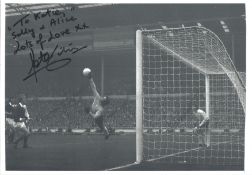 Peter Shilton Signed England 8x12 Photo. Good condition. All autographs come with a Certificate of