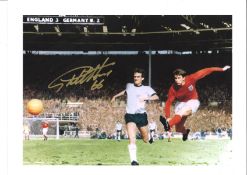 Geoff Hurst Signed 12x16 England 1966 World Cup Final Artist Print. Good condition. All autographs