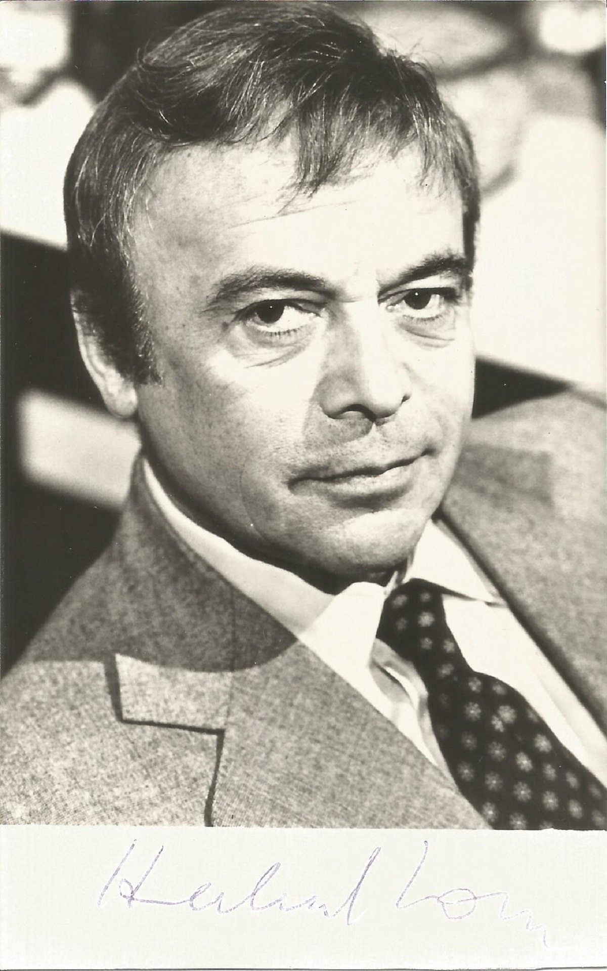 Herbert Lom signed 6x4 black and white photo. Good condition. All autographs come with a Certificate