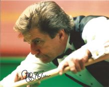 Cliff Thorburn Signed Snooker 8x10 Photo. Good condition. All autographs come with a Certificate