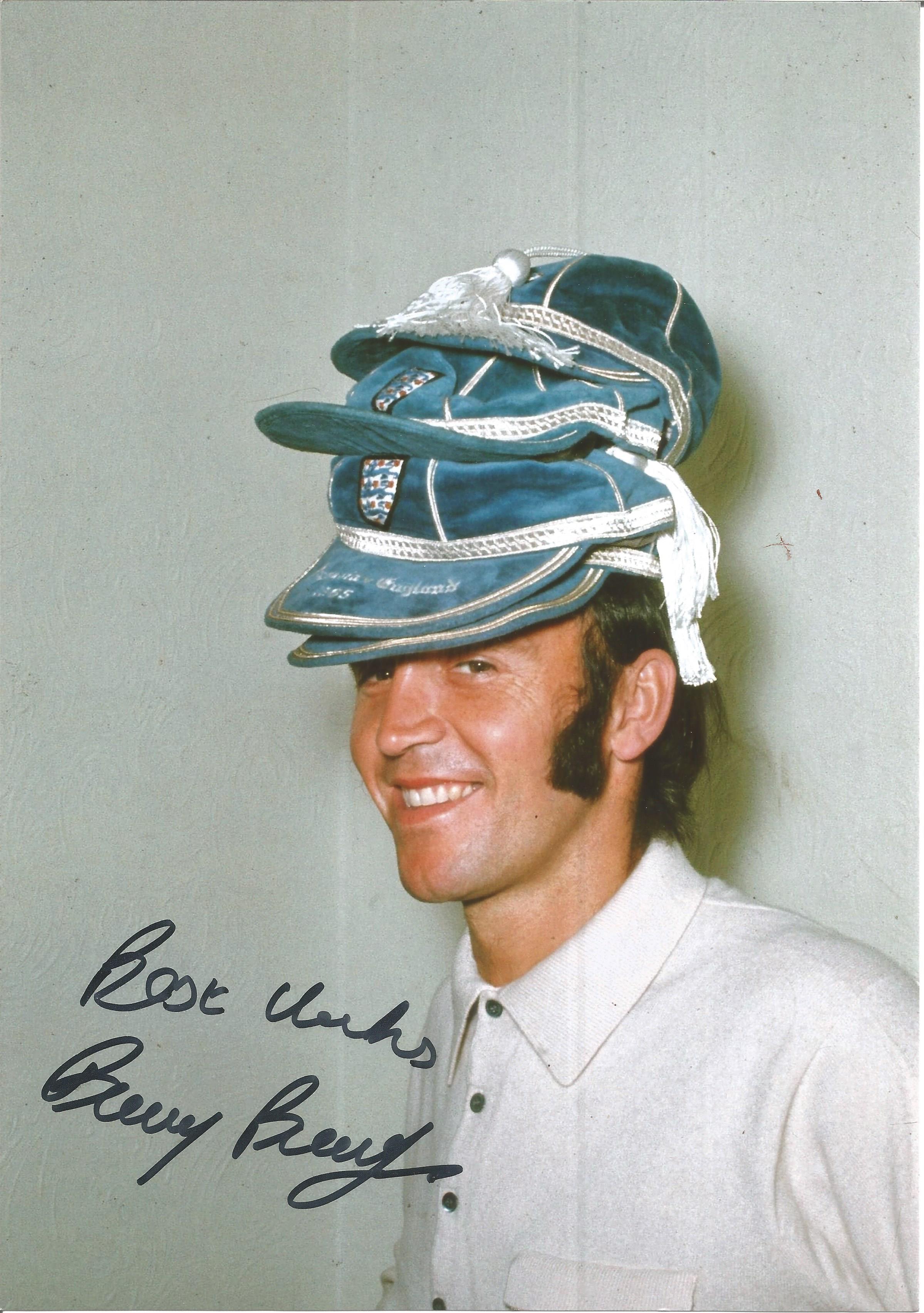 Barry Bridges Signed England 8x12 Photo. Good condition. All autographs come with a Certificate of