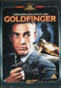 007 James Bond movie Goldfinger on DVD, signed to the front insert by Shirley Eaton, comes